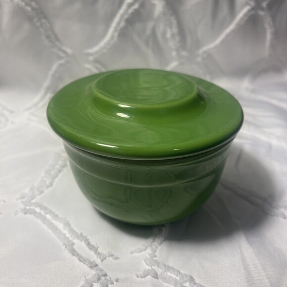 Emile Henry Butter Bell Green Ceramic France - Picture 1 of 9